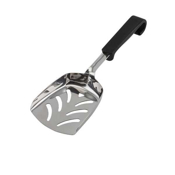 [BC-N577-12] Genware Plastic Handle Chip Scoop Black
