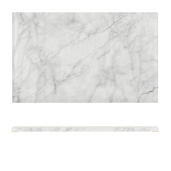 White Marble Agra Melamine GN 1/1 Slab 53 x 32.5cm