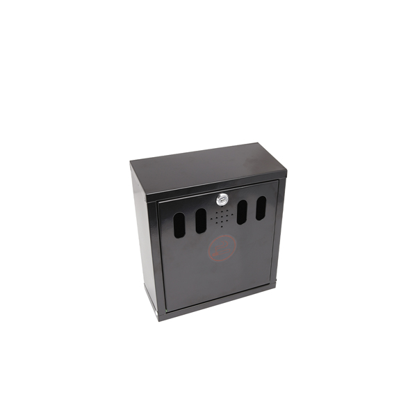[BC-NAT-WM-BLK] Genware Black Wall-Mounted Outdoor Ashtray