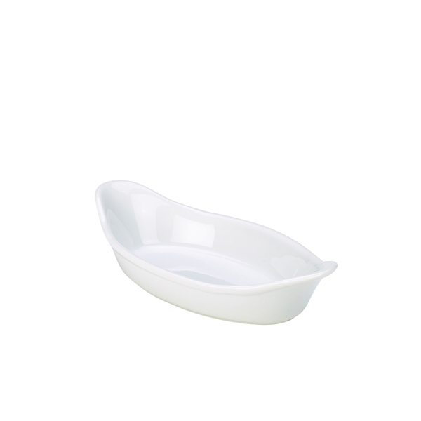 [BC-NB23-W] GenWare Oval Eared Dish 22cm/ 8.5" (Pack of 4)