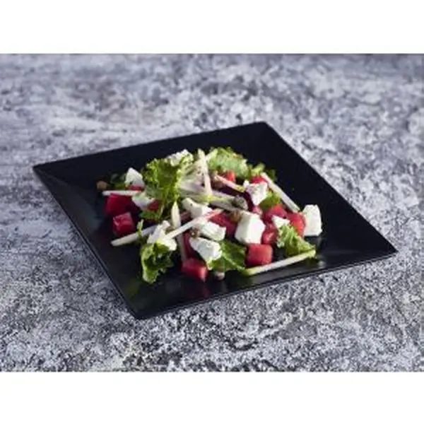 Luna Stoneware Black Square Plate 18cm/ 7" (Pack of 6)