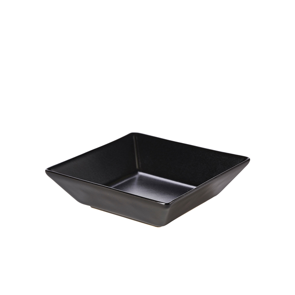 Luna Stoneware Black Square Bowl 17.5 x 5cm/ 7 x 2" (Pack of 6)