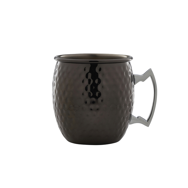 [BC-NBGM550] Barrel Gun Metal Mug 55cl/ 19.25oz Hammered