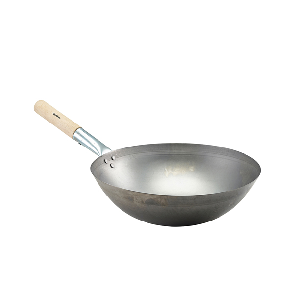 Black Iron Wok Round Base 14"/ 35.6cm