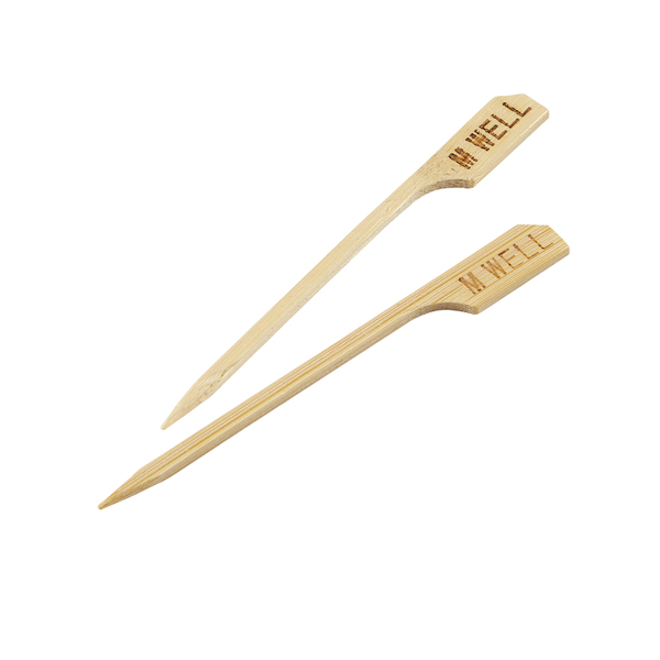 [BC-NBMBSM9-MW] Bamboo Steak Markers 9cm/ 3.5" Medium Well (100pcs)