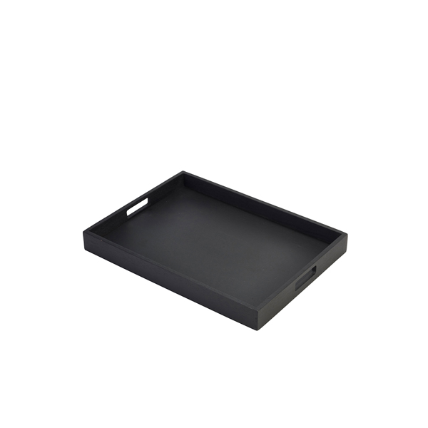 [BC-NBT4432BK] Solid Black Butlers Tray 44 x 32 x 4.5cm