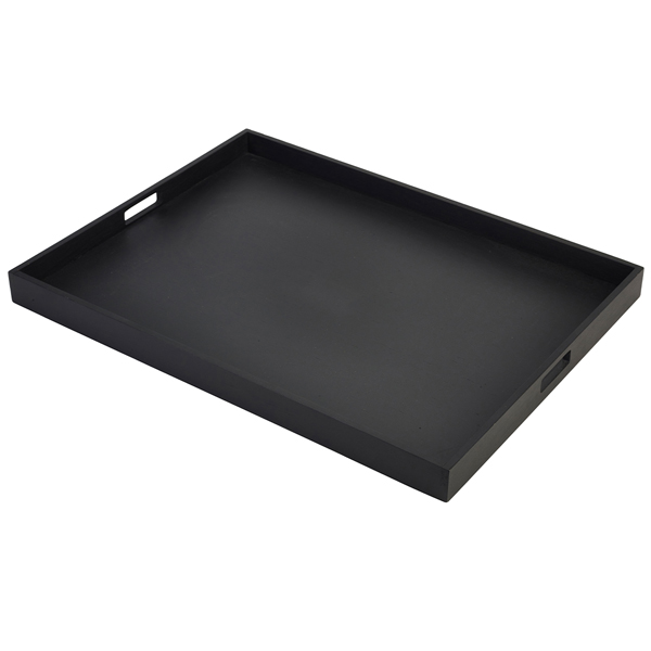 [BC-NBT6448BK] Solid Black Butlers Tray 64 x 48 x 4.5cm