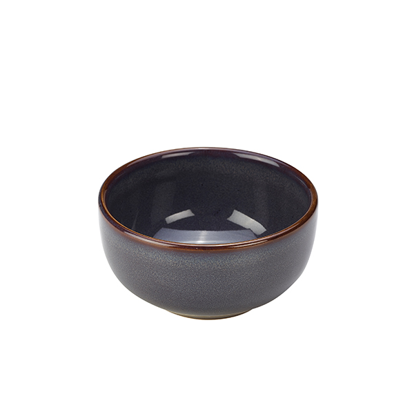 [BC-NBW-BL11] Rustic Stoneware Blue Round Bowl 11.5cm (Pack of 6)