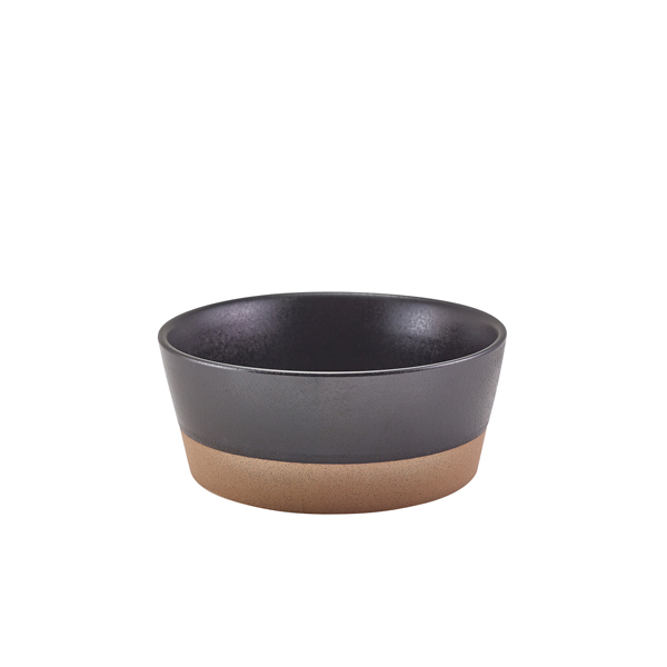 [BC-NBW-KBK15] GenWare Kava Black Stoneware Bowl 15.5cm (Pack of 6)
