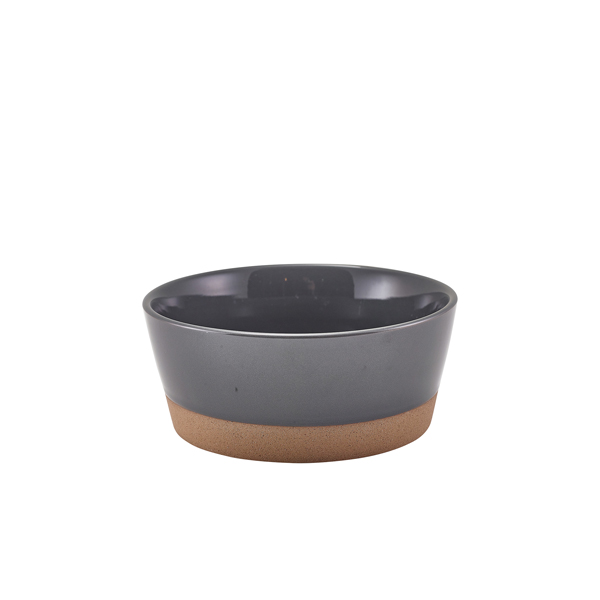 [BC-NBW-KDG15] GenWare Kava Dark Grey Stoneware Bowl 15.5cm (Pack of 6)