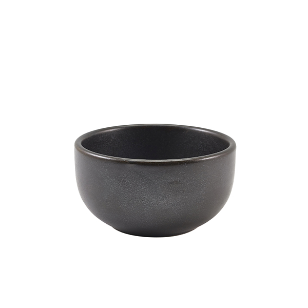 [BC-NBW-PBK11] Terra Porcelain Black Round Bowl 11.5cm (Pack of 6)