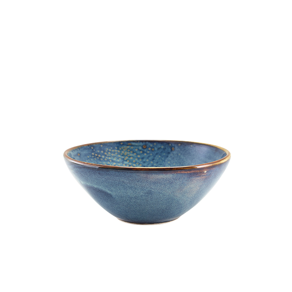 Terra Porcelain Aqua Blue Organic Bowl 16.5cm (Pack of 6)