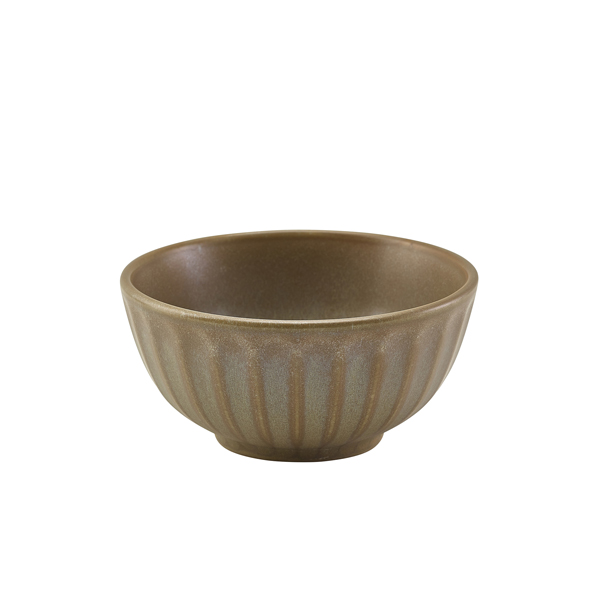 [BC-NBW-SMG13] Terra Porcelain Matt Grey Scalloped Round Bowl 13.8cm (Pack of 6)