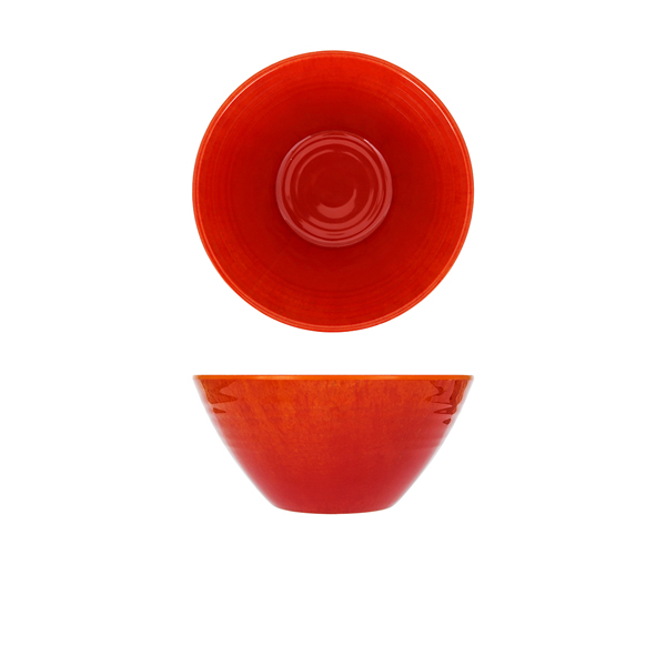 [BC-NCA200935] Orange Glazed Melamine Casablanca Bowl 20.5 x 9.5cm