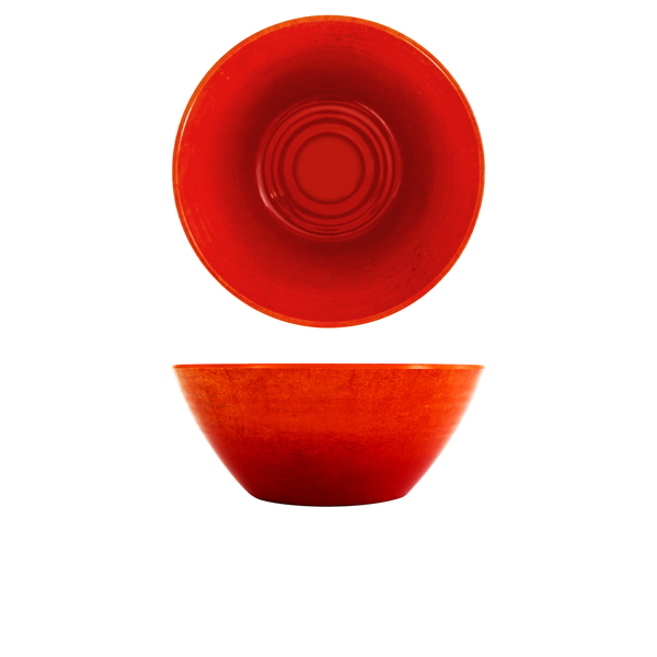 [BC-NCA240935] Orange Glazed Melamine Casablanca Bowl 24.5 x 10cm
