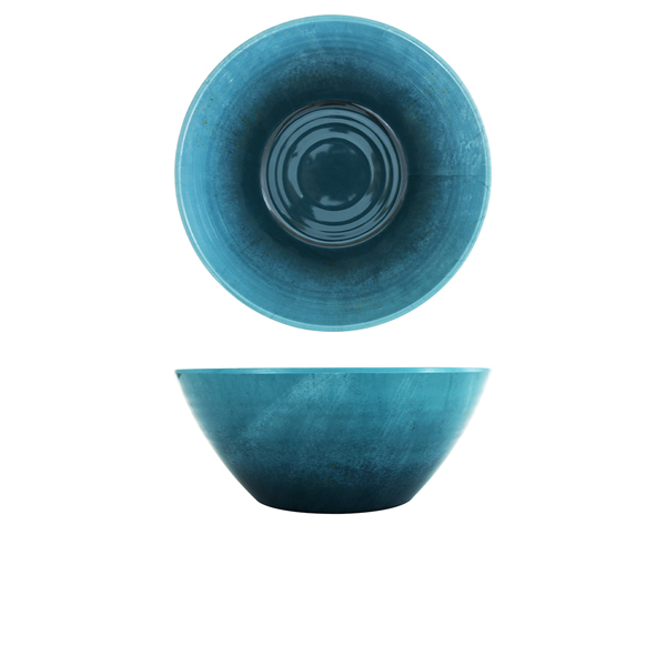 [BC-NCA240937] Light Blue Glazed Melamine Casablanca Bowl 24.5 x 10cm