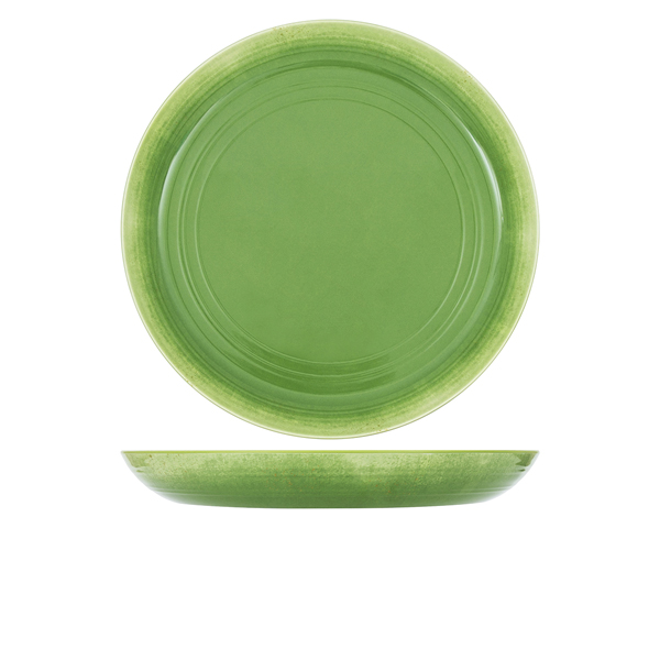 [BC-NCA380936] Light Green Glazed Melamine Casablanca Bowl 38 x 4.5cm