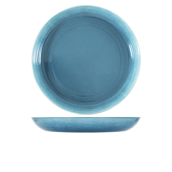 [BC-NCA380937] Light Blue Glazed Melamine Casablanca Bowl 38 x 4.5cm
