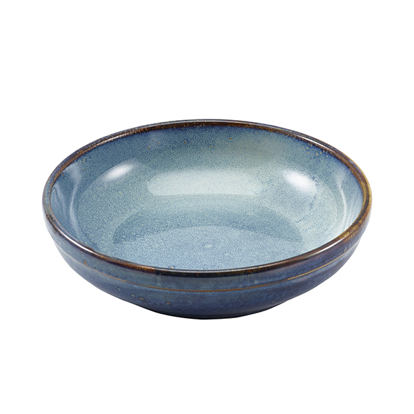 Terra Porcelain Aqua Blue Coupe Bowl 23cm (Pack of 6)