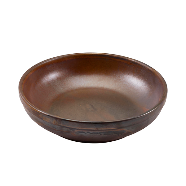 Terra Porcelain Rustic Copper Coupe Bowl 23cm (Pack of 6)