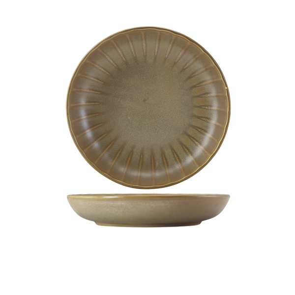 [BC-NCB-SMG25] Terra Porcelain Matt Grey Scalloped Coupe Bowl 25.4cm (Pack of 6)