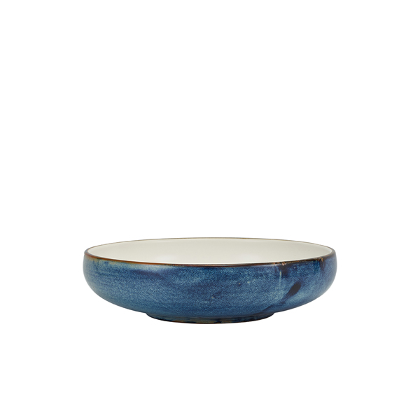 Terra Porcelain Aqua Blue Two Tone Coupe Bowl 22cm (Pack of 6)