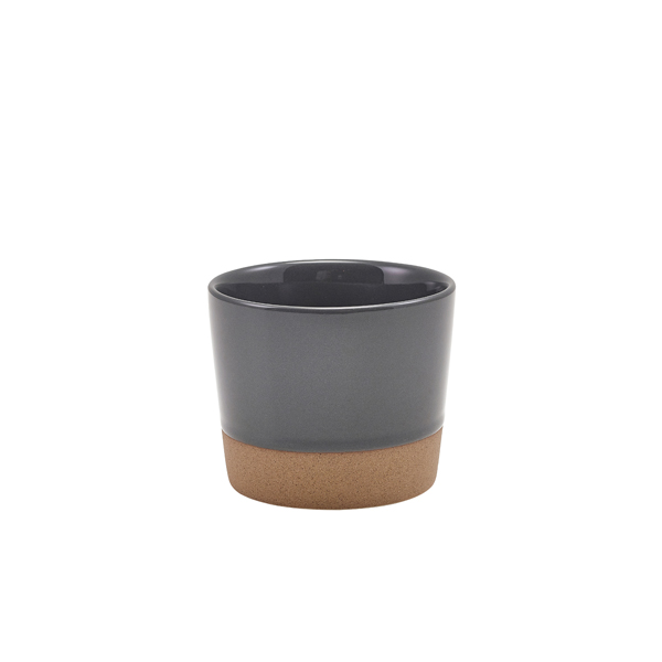[BC-NCC-KDG9] GenWare Kava Dark Grey Stoneware Chip Cup 9 x 7.4cm (Pack of 6)