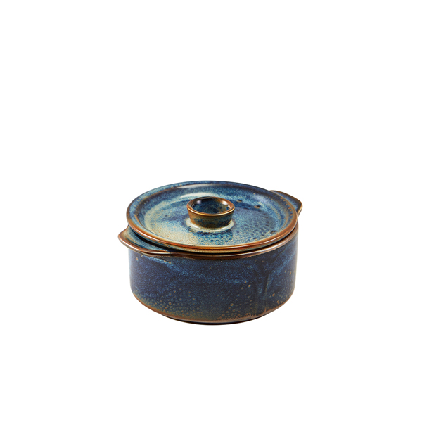 [BC-NCD-PBL10] Terra Porcelain Aqua Blue Mini Casserole Dish 10.4cm (Pack of 6)