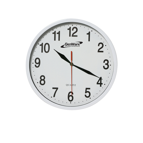 Wall Clock White 24cm Dia