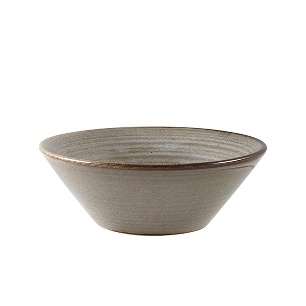 [BC-NCN-PG14] Terra Porcelain Grey Conical Bowl 14cm (Pack of 6)