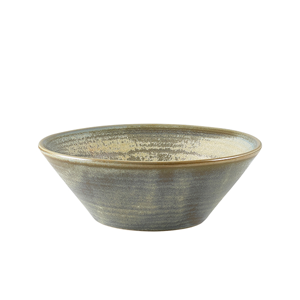 [BC-NCN-PMG14] Terra Porcelain Matt Grey Conical Bowl 14cm (Pack of 6)