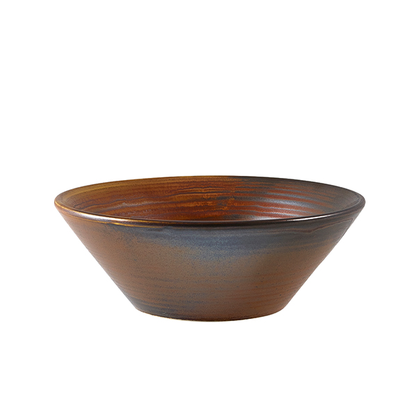 [BC-NCN-PRC14] Terra Porcelain Rustic Copper Conical Bowl 14cm (Pack of 6)