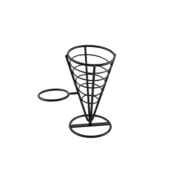 [BC-NCNE1] Genware Serving Cone 1 Ramekin Well 21.5cm