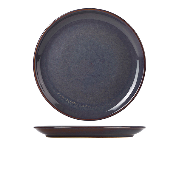Rustic Stoneware Blue Coupe Plate 27.5cm (Pack of 6)