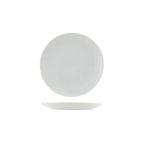 [BC-NCP-ILV20] Incise Porcelain Lavara Coupe Plate 20cm (Pack of 6)