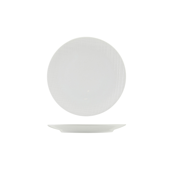 [BC-NCP-ILV23] Incise Porcelain Lavara Coupe Plate 23cm (Pack of 6)