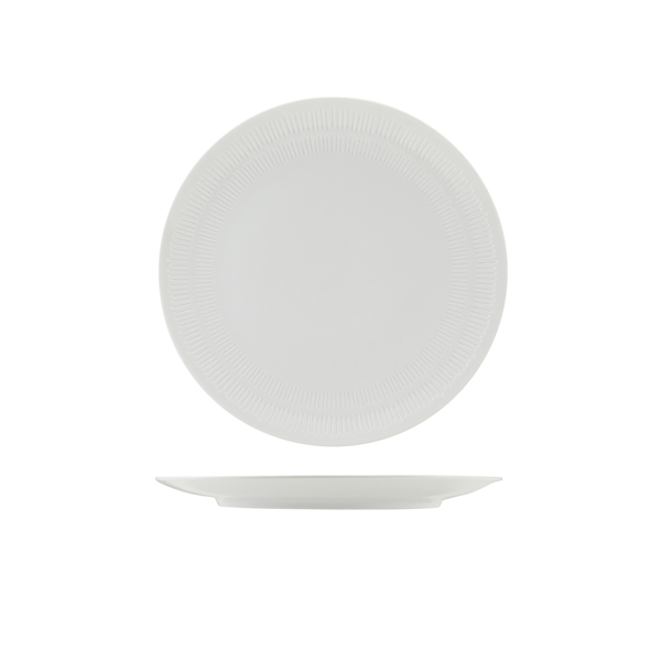 [BC-NCP-ISL25] Incise Porcelain Solara Coupe Plate 25.5cm (Pack of 4)