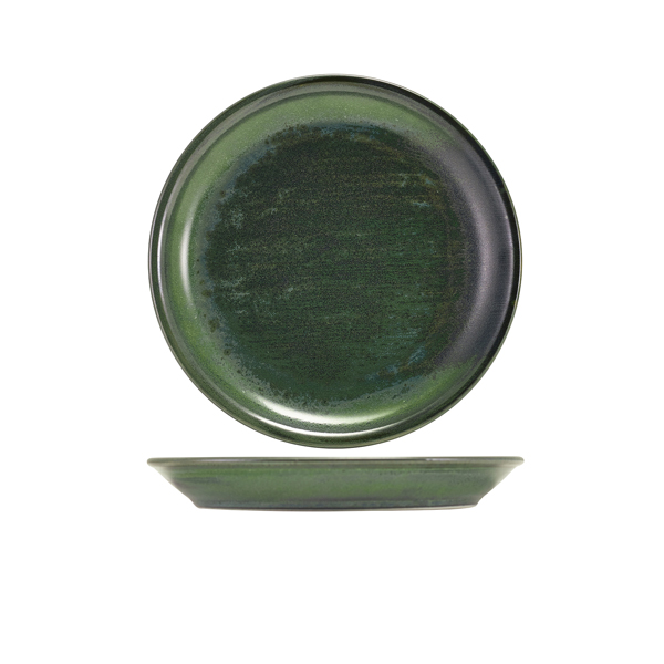 Terra Porcelain Aqua Green Coupe Plate 19cm (Pack of 6)