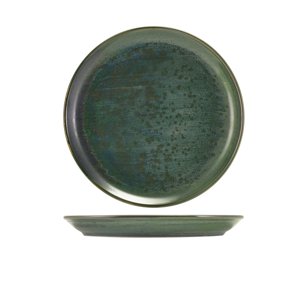 Terra Porcelain Aqua Green Coupe Plate 24cm (Pack of 6)