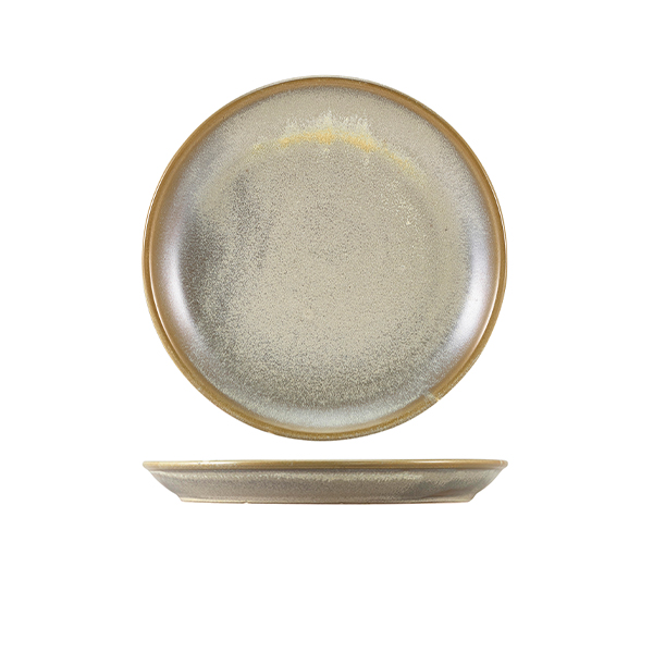 Terra Porcelain Matt Grey Coupe Plate 19cm (Pack of 6)
