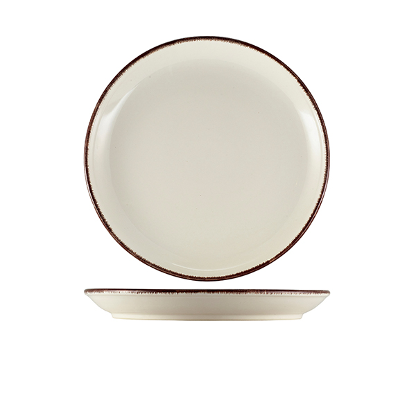 [BC-NCP-SBR24] Sereno Stoneware Brown Coupe Plate 24cm (Pack of 6)