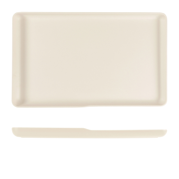 [BC-NCP110345] White Copenhagen Melamine GN 1/1 Platter 53 x 32.5 x 3.5cm