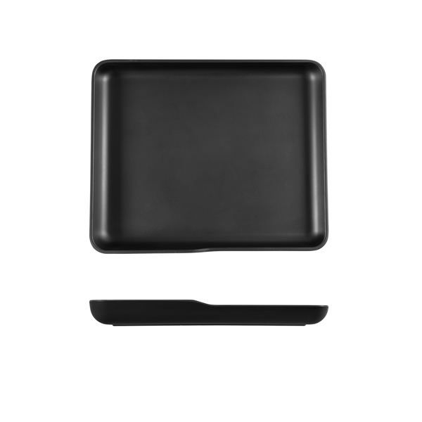 [BC-NCP120302] Black Copenhagen Melamine GN 1/2 Platter 32.5 x 26.5 x 3.5cm