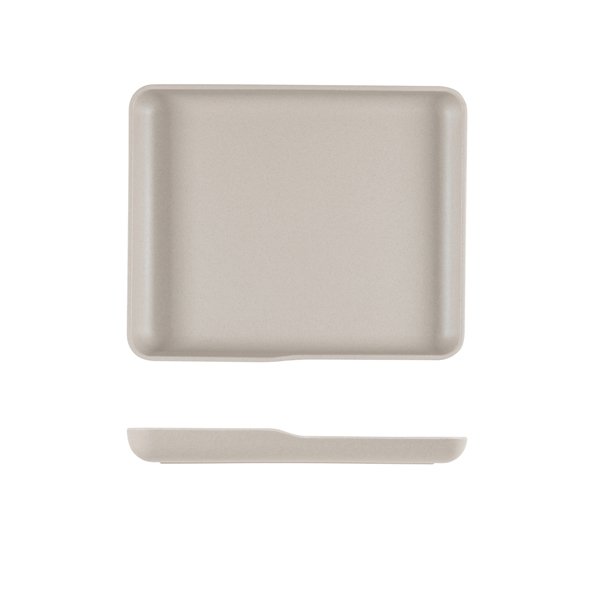 Sand Brown Copenhagen Melamine GN 1/2 Platter 32.5 x 26.5 x 3.5cm