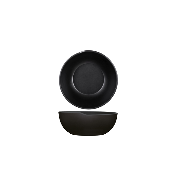 [BC-NCP200902] Black Copenhagen Round Melamine Bowl 20 x 7.5cm (Pack of 6)