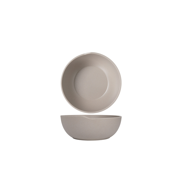 Sand Brown Copenhagen Round Melamine Bowl 20 x 7.5cm (Pack of 6)