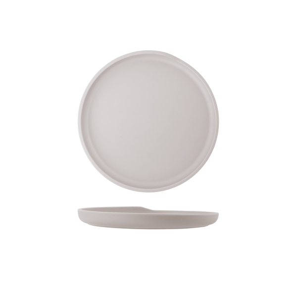 [BC-NCP222645] White Copenhagen Round Melamine Plate 22.5cm (Pack of 6)