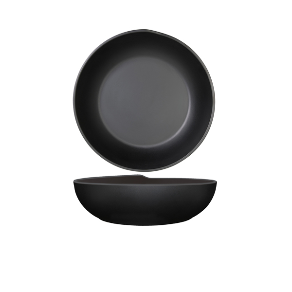 Black Copenhagen Melamine Bowl 28 x 7.5cm (Pack of 4)