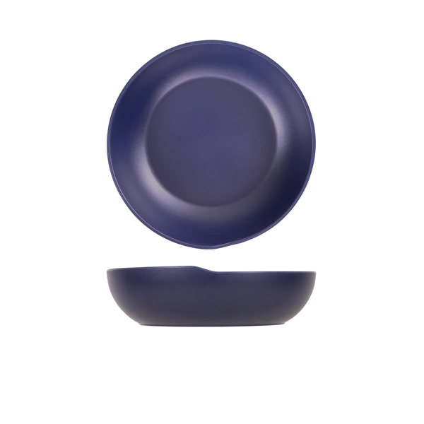 [BC-NCP280970] Denim Blue Copenhagen Melamine Bowl 28 x 7.5cm (Pack of 4)