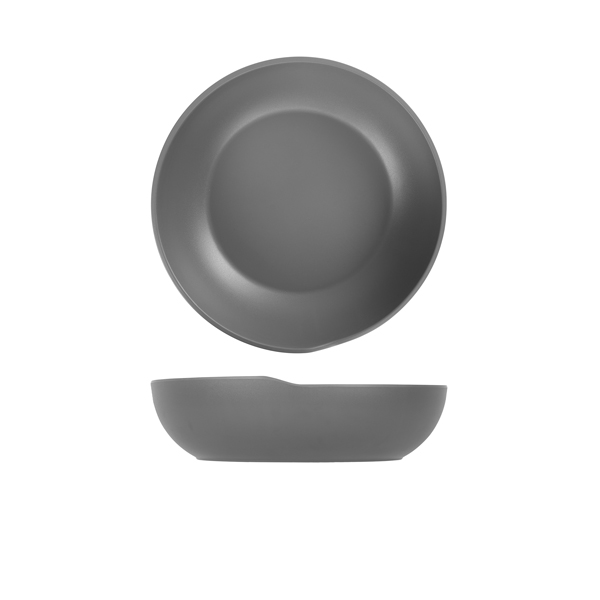 [BC-NCP280971] Grey Copenhagen Melamine Bowl 28 x 7.5cm (Pack of 4)